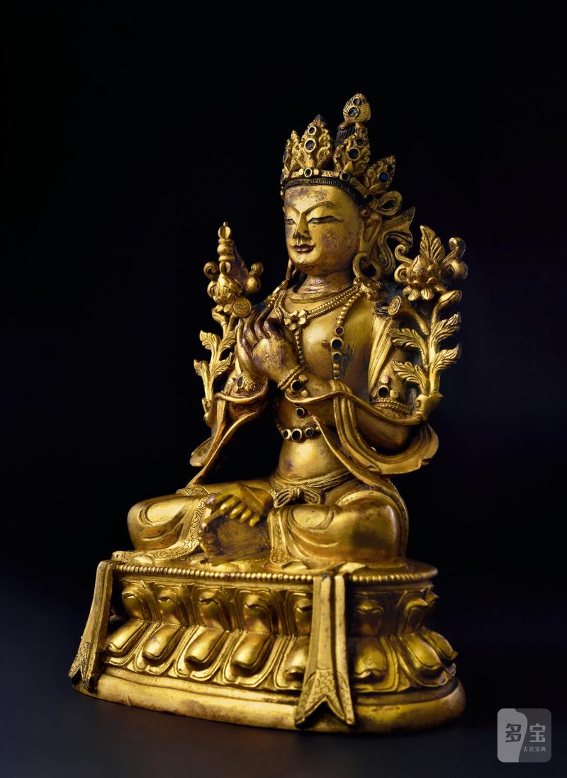 清乾隆（1736-1795年）金刚手菩萨像 - 图2